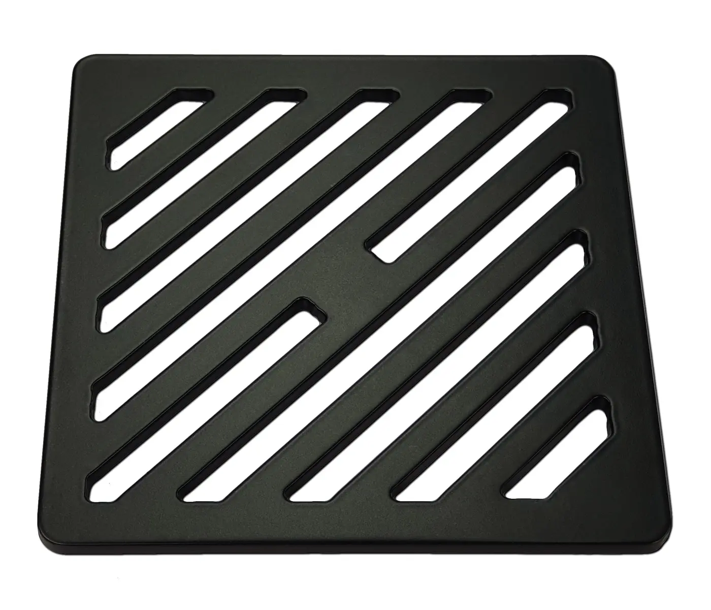 Black painted drain cover